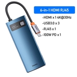 Hub mở rộng 8 in 1 Baseus Metal Gleam StarJoy 4K60Hz