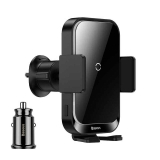 Giá đỡ sạc không dây ô tô 15W Baseus Halo Electric