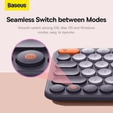 Bàn phím không dây Baseus K01 Wireless Tri-Mode Keyboard Frosted