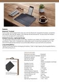 Bàn phím bluetooth 5.0 Mazer Infinite Ultra Portable tích hợp Trackpad