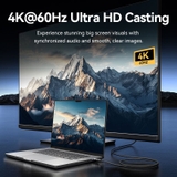 Cáp C to C hỗ trợ xuất Video 4K60Hz VENTION TRG USB 3.2 Gen2 10Gbps