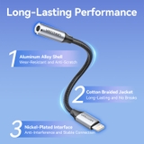 Cáp Chuyển Âm Thanh Lightning to 3.5mm VENTION BMB