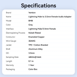 Cáp Chuyển Âm Thanh Lightning to 3.5mm VENTION BMB
