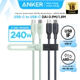 Cáp sạc  240W C to C ANKER TPE Bio-Based 543 A80E2