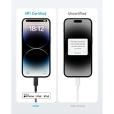 Cáp Sạc C to Lightning ANKER 322 A81B5 30W