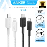 Cáp Sạc C to Lightning ANKER 322 A81B5 30W