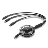 Cáp Sạc Dây Rút Đa Năng 3-in-1 C to L+2C VENTION TRK 100W