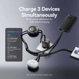 Cáp Sạc Dây Rút Đa Năng 3-in-1 C to L+2C VENTION TRK 100W