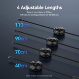 Cáp Sạc Dây Rút Đa Năng 3-in-1 C to L+2C VENTION TRK 100W