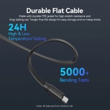 Cáp Sạc Dây Rút Đa Năng 3-in-1 C to L+2C VENTION TRK 100W