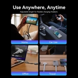 Cáp Sạc Dây Rút Đa Năng 3-in-1 C to L+2C VENTION TRK 100W