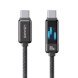 Cáp sạc 100W USAMS SJ744 C To C Zinc Alloy Meteor Series
