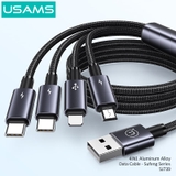 Cáp sạc USAMS SJ739 4In1 15W USB TO 2C+1L+1M