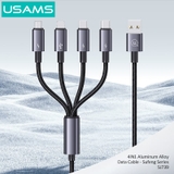 Cáp sạc USAMS SJ739 4In1 15W USB TO 2C+1L+1M