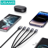 Cáp sạc USAMS SJ739 4In1 15W USB TO 2C+1L+1M