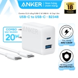 Củ sạc 20W ANKER B2348 kèm cáp C to C 1C1A