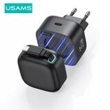 Củ sạc 35W USAMS US-CC210 GaN cáp rút Lightning