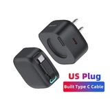 Củ sạc 35W USAMS US-CC210 GaN cáp rút Lightning
