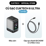 Bộ sạc Cuktech 6 Ultra AD653U 2C1A PD 3.0 QC 4.0 PPS 100W