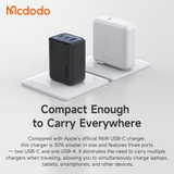 Mua cu-sac-nhanh-mcdodo-gana-mini-100w-2c1u chính hãng tại chube.vn