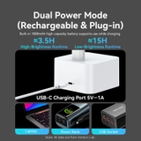 Đèn bàn pin sạc VENTION PDB 2700K-6000K dùng đến 15H