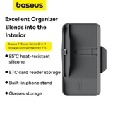 Hộc đựng đồ gắn bảng điều khiển Baseus T-Space Series 2-in-1 Storage Compartment for ETC
