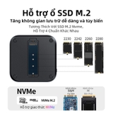 Dock mở rộng cho MacMini 4 Ugreen 65487 11 Cổng có khe M.2 NVMe