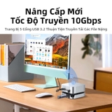 Dock mở rộng cho MacMini 4 Ugreen 65487 11 Cổng có khe M.2 NVMe