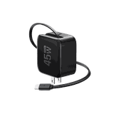 Bộ sạc nhanh EcoFlow RAPID 45W, cáp có thể thu gọn, GaN