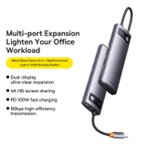 Hub mở rộng Baseus Metal Gleam Series HDMI*2 4K@60Hz