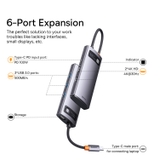 Hub mở rộng Baseus Metal Gleam Series HDMI*2 4K@60Hz