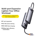 Hub mở rộng Baseus Metal Gleam Series HDMI*2 4K@60Hz