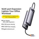 Hub mở rộng Baseus Metal Gleam Series HDMI*2 4K@60Hz