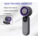 Quạt Yoobao G2 4000mAh với 100 mức gió và sò lạnh