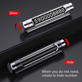 Bảng số điện thoại dùng trên xe hơi Baseus All Metal 2 mặt
