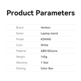 Giá Đỡ Tản Nhiệt Laptop Gấp Gọn VENTION KDN