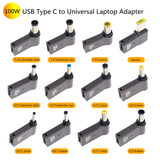 Đầu chuyển Type-C sang DC laptop 100W góc vuông