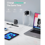 Củ Sạc Du Lịch 3C+2A AUKEY PA-TA07A 35W (US/AU/UK/EU)