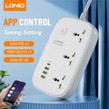 Ổ Cắm Điện Đa Năng Thông Minh Wi-Fi LDNIO SCW3451 2500W Smart Life/Tuya App