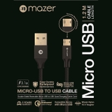 Dây Cáp MAZER CBL MICRO-USB/QC3.0/3.1A (1.2M)