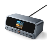 Trạm sạc kiêm hub USB-C 13 trong 1 MOKiN với màn hình LCD thông minh