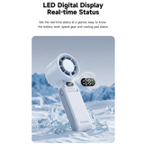 Màn hình LED và trạng thái hoạt động quạt Yoobao HS01