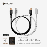 Dây Cáp MAZER Infinite.LINK 3 Pro PD 240W USB-C to USB-C cable (KFiber Braided)