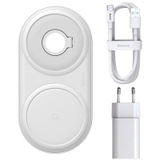 Combo sạc nhanh không dây, đế giữ dây sạc AW Baseus