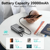 Pin Dự Phòng MOKIN MOPB0205 20000mAh 65W CCC màn hình thông minh
