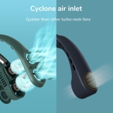 Quạt đeo cổ không cánh JISULIFE FA12R Tuabin đôi