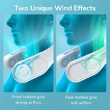 Quạt đeo cổ không cánh JISULIFE FA12R Tuabin đôi