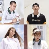 Quạt đeo cổ không cánh JISULIFE FA12R Tuabin đôi