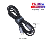 Cáp sạc từ tính 100W Type-C to DC Cho Laptop