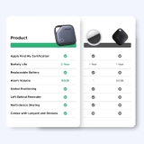 Tag chống thất lạc Ugreen 45297 theo dõi đồ đạc